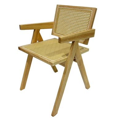 Maple Home Wooden Dining Chair Armrest Wide Backrest Sleek Legs Modern Accent Living Kitchen Office Lounge Balcony Patio Furniture