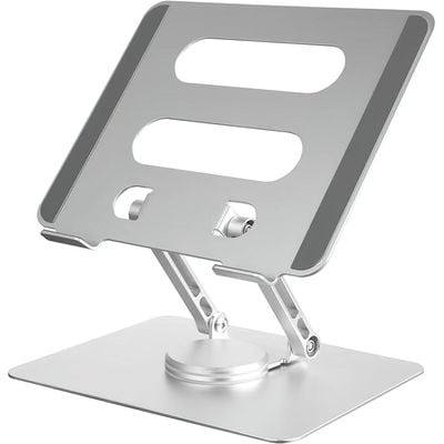 Strong and Modern Adjustable Laptop Stand For Desk With 360°Rotating Base - 0086