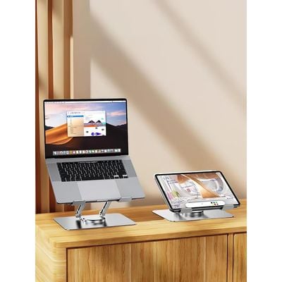 Strong and Modern Adjustable Laptop Stand For Desk With 360°Rotating Base - 0086