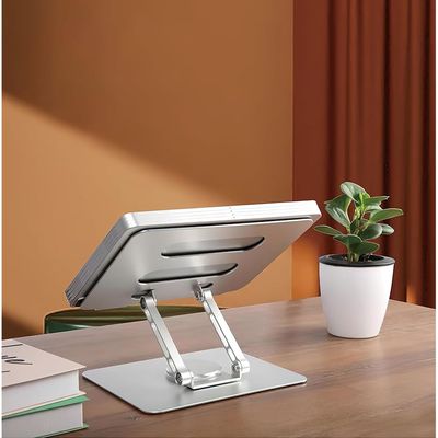 Strong and Modern Adjustable Laptop Stand For Desk With 360°Rotating Base - 0086