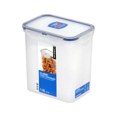 LocknLock 1.5L Rectangular Tall Airtight Food Storage Container - BPA-Free, Microwave, Freezer, and Dishwasher Safe