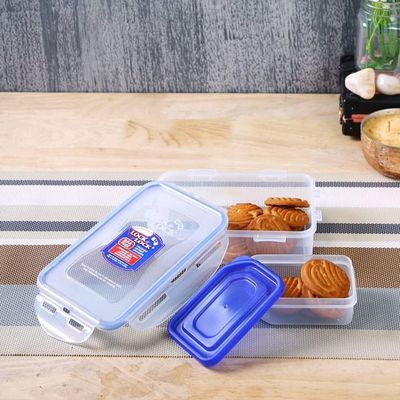 LocknLock 550ml Rectangular  Airtight Food Storage Containern with Sauce Tray - BPA-Free, Microwave, Freezer, and Dishwasher Safe