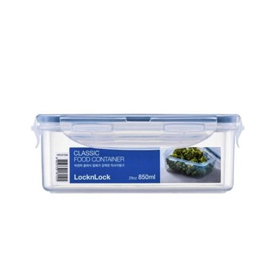 LocknLock 850ml Rectangular  Airtight Food Storage Containern  - BPA-Free, Microwave, Freezer, and Dishwasher Safe