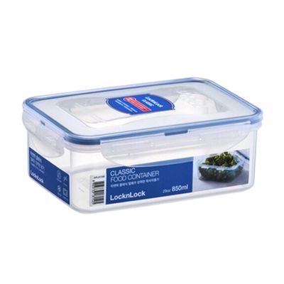 LocknLock 850ml Rectangular  Airtight Food Storage Containern  - BPA-Free, Microwave, Freezer, and Dishwasher Safe