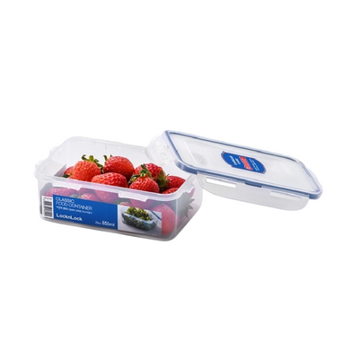 LocknLock 850ml Rectangular  Airtight Food Storage Containern  - BPA-Free, Microwave, Freezer, and Dishwasher Safe