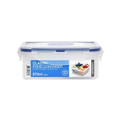 LocknLock 870ml  Rectangular  Airtight Food Storage with Divider  - BPA-Free, Microwave, Freezer, and Dishwasher Safe