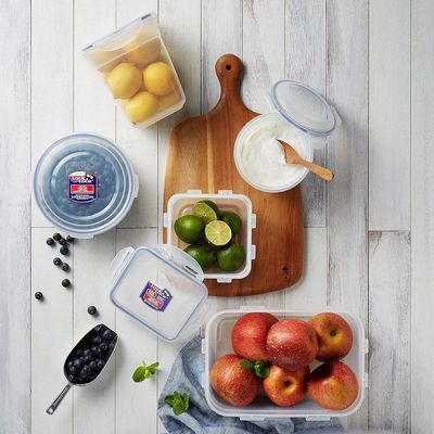 LocknLock 870ml  Rectangular  Airtight Food Storage with Divider  - BPA-Free, Microwave, Freezer, and Dishwasher Safe