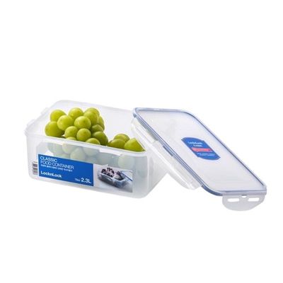 LocknLock 2.3L  Rectangular  Airtight Food Storage with Divider - BPA-Free, Microwave, Freezer, and Dishwasher Safe
