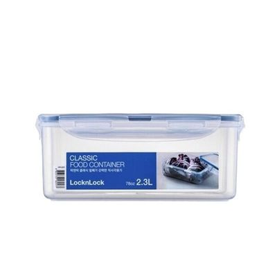 LocknLock 2.3L  Rectangular  Airtight Food Storage with Divider - BPA-Free, Microwave, Freezer, and Dishwasher Safe
