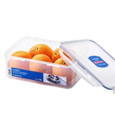 LocknLock 2.6L  Rectangular  Airtight Food Storage with Divider - BPA-Free, Microwave, Freezer, and Dishwasher Safe