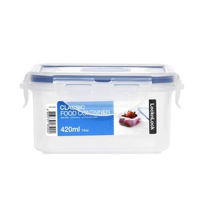 LocknLock 420ml  Squared  Airtight Food Storage Container- BPA-Free, Microwave, Freezer, and Dishwasher Safe