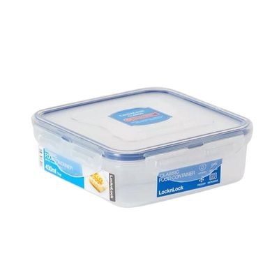 LocknLock 430ml  Squared  Airtight Food Storage Container- BPA-Free, Microwave, Freezer, and Dishwasher Safe