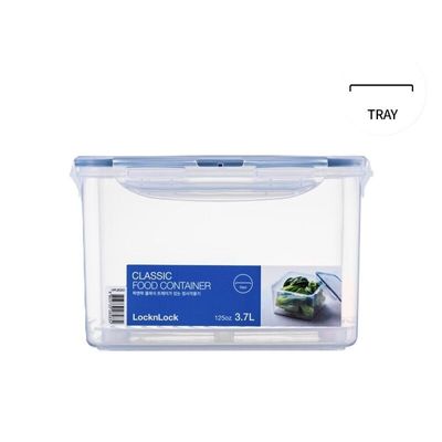 LocknLock 3.7L  Squared  Airtight Food Storage Container - BPA-Free, Microwave, Freezer, and Dishwasher Safe