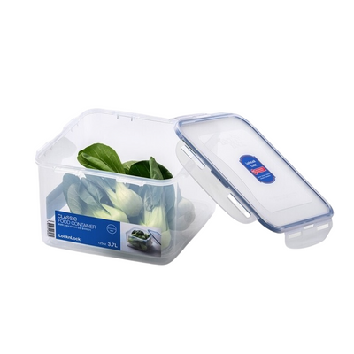 LocknLock 3.7L  Squared  Airtight Food Storage Container - BPA-Free, Microwave, Freezer, and Dishwasher Safe