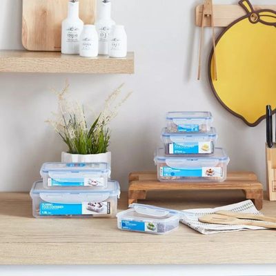 LocknLock 870ml  Rectangular  Airtight Food Storage Container - BPA-Free, Microwave, Freezer, and Dishwasher Safe