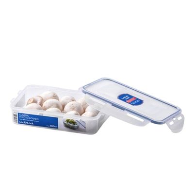 LocknLock 800ml  Rectangular  Airtight Food Storage Container- BPA-Free, Microwave, Freezer, and Dishwasher Safe
