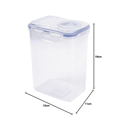 LocknLock 1.8L  Rectangular  Airtight Food Storage  with Flip Lid - BPA-Free, Microwave, Freezer, and Dishwasher Safe
