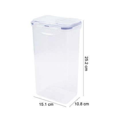 LocknLock 2.4L Rectangular  Airtight Food Storage  with Flip Lid - BPA-Free, Microwave, Freezer, and Dishwasher Safe