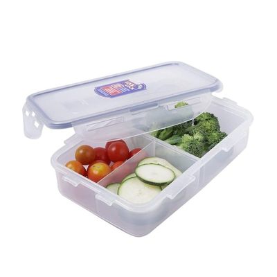 LocknLock 800ml Rectangular  Airtight Food Storage with Divider  - BPA-Free, Microwave, Freezer, and Dishwasher Safe