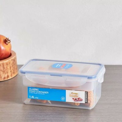 LocknLock 1.4L Rectangular  Airtight Food Storage  - BPA-Free, Microwave, Freezer, and Dishwasher Safe
