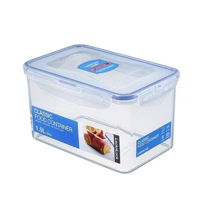 LocknLock 1.9L Rectangular  Airtight Food Storage  - BPA-Free, Microwave, Freezer, and Dishwasher Safe