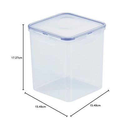 LocknLock 2.6L Square  Airtight Food Storage - BPA-Free, Microwave, Freezer, and Dishwasher Safe