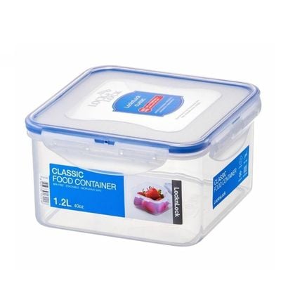 LocknLock 1.2 Square  Airtight Food Storage - BPA-Free, Microwave, Freezer, and Dishwasher Safe