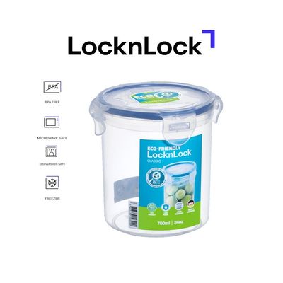LocknLock 700ml  Round  Airtight Food Storage  - BPA-Free, Microwave, Freezer, and Dishwasher Safe