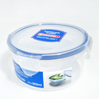LocknLock 600ml  Round  Airtight Food Storage - BPA-Free, Microwave, Freezer, and Dishwasher Safe