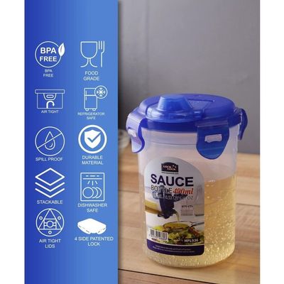 LocknLock 490ml Sauce Bottle HPL936 – Durable, BPA-Free Condiment Container, Dishwasher Safe