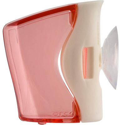 Flipper Toothbrush Holder Case with Suction Cup, 2 Pcs (Floral Pink/Mountain Green) Wall Toothbrush Holder with Cover Case for Kids- FLR-BS-PN-GN