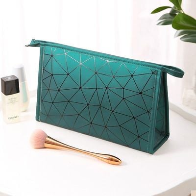 Travel Makeup Cosmetics Pouch Multifunctional Portable Toiletry Organizer Storage Bag (21x7x14 cm)