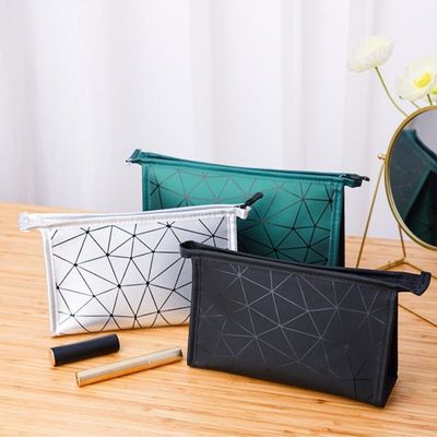 Travel Makeup Cosmetics Pouch Multifunctional Portable Toiletry Organizer Storage Bag (21x7x14 cm)