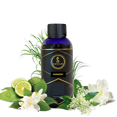 HARMONY - Aroma Oil for Scent Diffusers Aromatherapy 500ml | A Blend of Jasmine, Floral, and Amber | Ideal for living rooms, bedrooms, or offices | Designed to Enrich Any Space