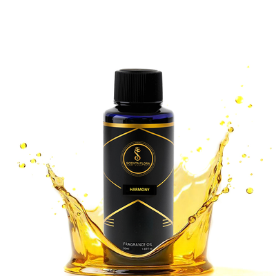 HARMONY - Aroma Oil for Scent Diffusers Aromatherapy 50ml | A Blend of Jasmine, Floral, and Amber | Ideal for living rooms, bedrooms, or offices | Designed to Enrich Any Space