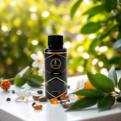 HARMONY - Aroma Oil for Scent Diffusers Aromatherapy 50ml | A Blend of Jasmine, Floral, and Amber | Ideal for living rooms, bedrooms, or offices | Designed to Enrich Any Space