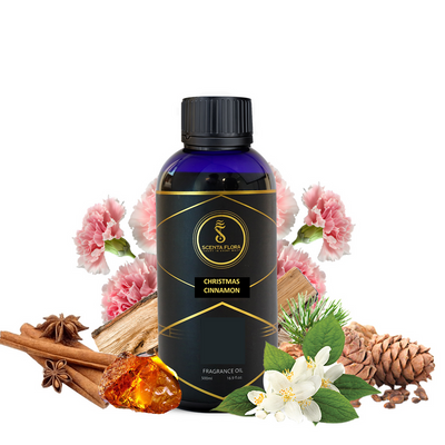 CHRISTMAS CINNAMON - Aroma Oil for Scent Diffusers Aromatherapy 500ml | A Vibrant Blend of Spicy, Floral, and Woody Notes | Aroma Oil for a Refreshing Atmosphere