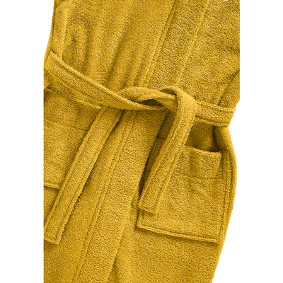 BYFT Daffodil (Yellow) 6 Year Kids Hooded Bathrobe (108x104 Cm) Terry Cotton - 400 Gsm