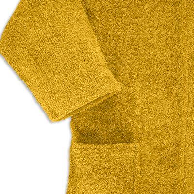 BYFT Daffodil (Yellow) 6 Year Kids Hooded Bathrobe (108x104 Cm) Terry Cotton - 400 Gsm