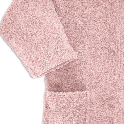 BYFT Daffodil (Baby Pink) 8 Year Kids Hooded Bathrobe (112x113 Cm) Terry Cotton - 400 Gsm