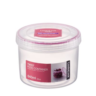 LocknLock Twist Food Container 640ml - BPA-Free, Airtight Seal, Freezer and Dishwasher Safe for Versatile Storage