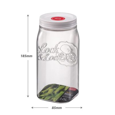 LocknLock 1L Door Pocket Canister – BPA-Free Food Container with Silicone Seal for Freshness