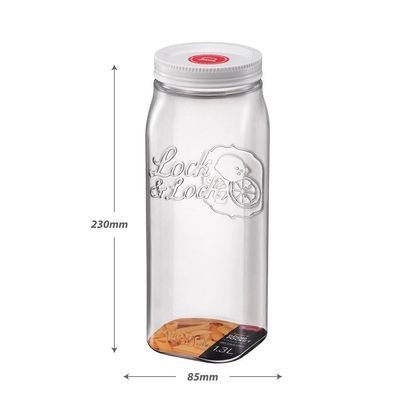 LocknLock 1.3L Door Pocket Canister – BPA-Free Food Container with Silicone Seal for Freshness