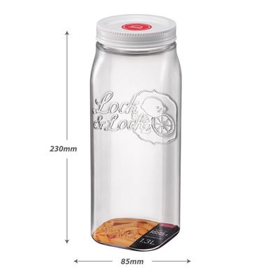 LocknLock 1.3L Door Pocket Canister – BPA-Free Food Container with Silicone Seal for Freshness