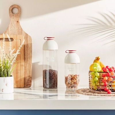 LocknLock 1L Interlock Grain Container – BPA-Free Food Storage with Clear Body for Easy Visibility