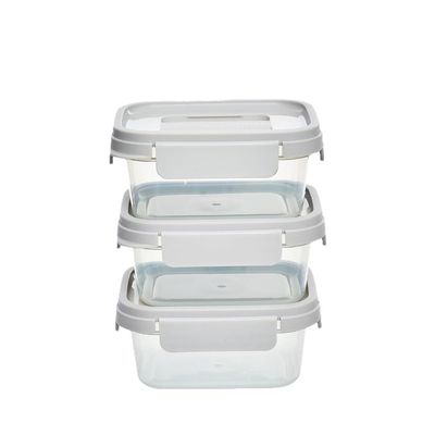LocknLock Nestopia Set of 3 Airtight Containers (500ml) - Microwave & Freezer Safe, Made in Vietnam