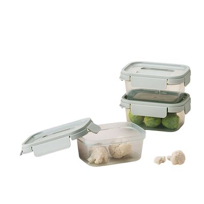 LocknLock Nestopia Set of 3 Airtight Containers (920ml) - Microwave & Freezer Safe, Made in Vietnam