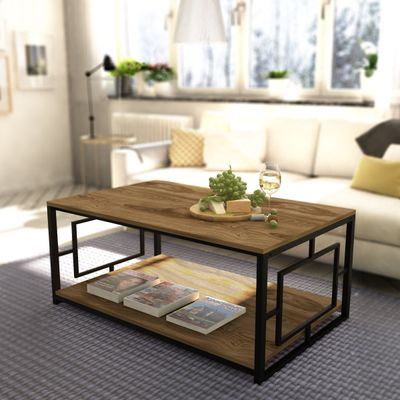 Kelvin Metal Frame Coffee Table 120 cm | Cocktail Table