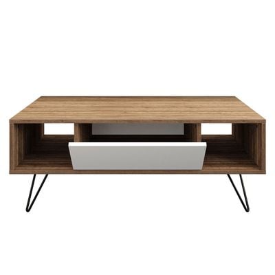 Mistico Coffee Table 120 cm with A Cabinet and Shelves 