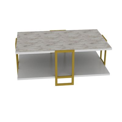 Polka Metal Legs Coffee Table 90 cm | Living Room Table